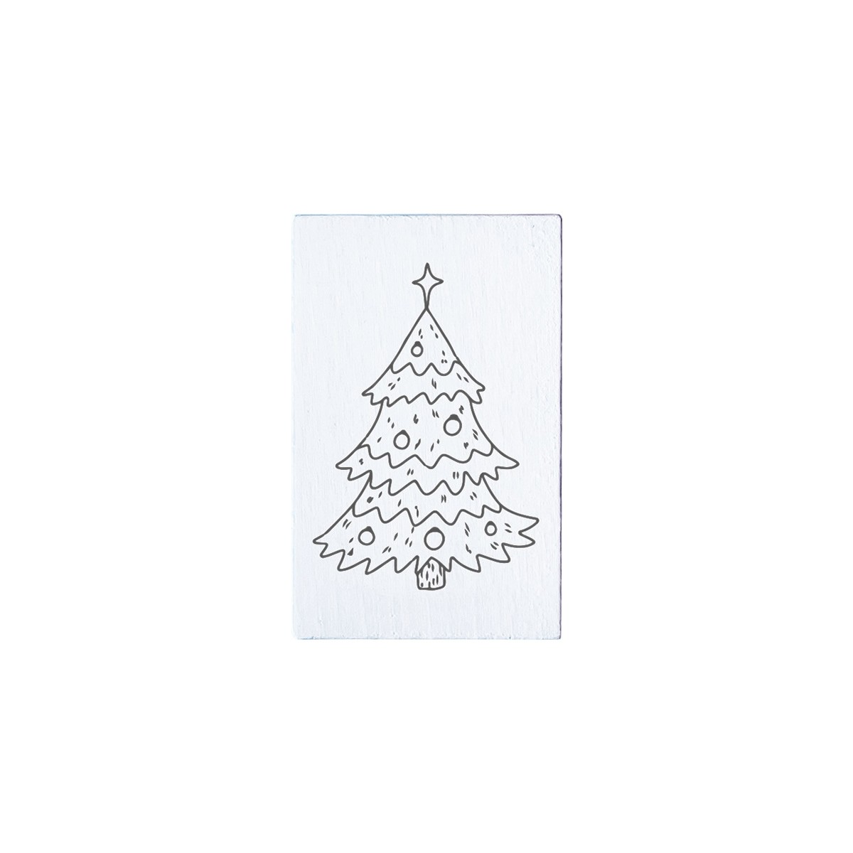 COLOP Arts & Crafts Ξύλινη Σφραγίδα May & Berry Christmas tree 35x55mm