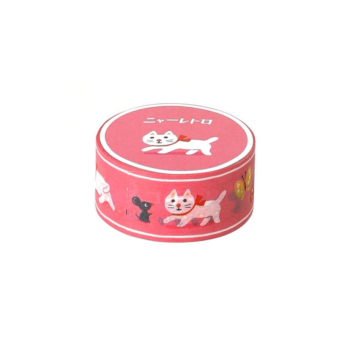 Washi Tape White Cat Διακοσμητική Ταινία