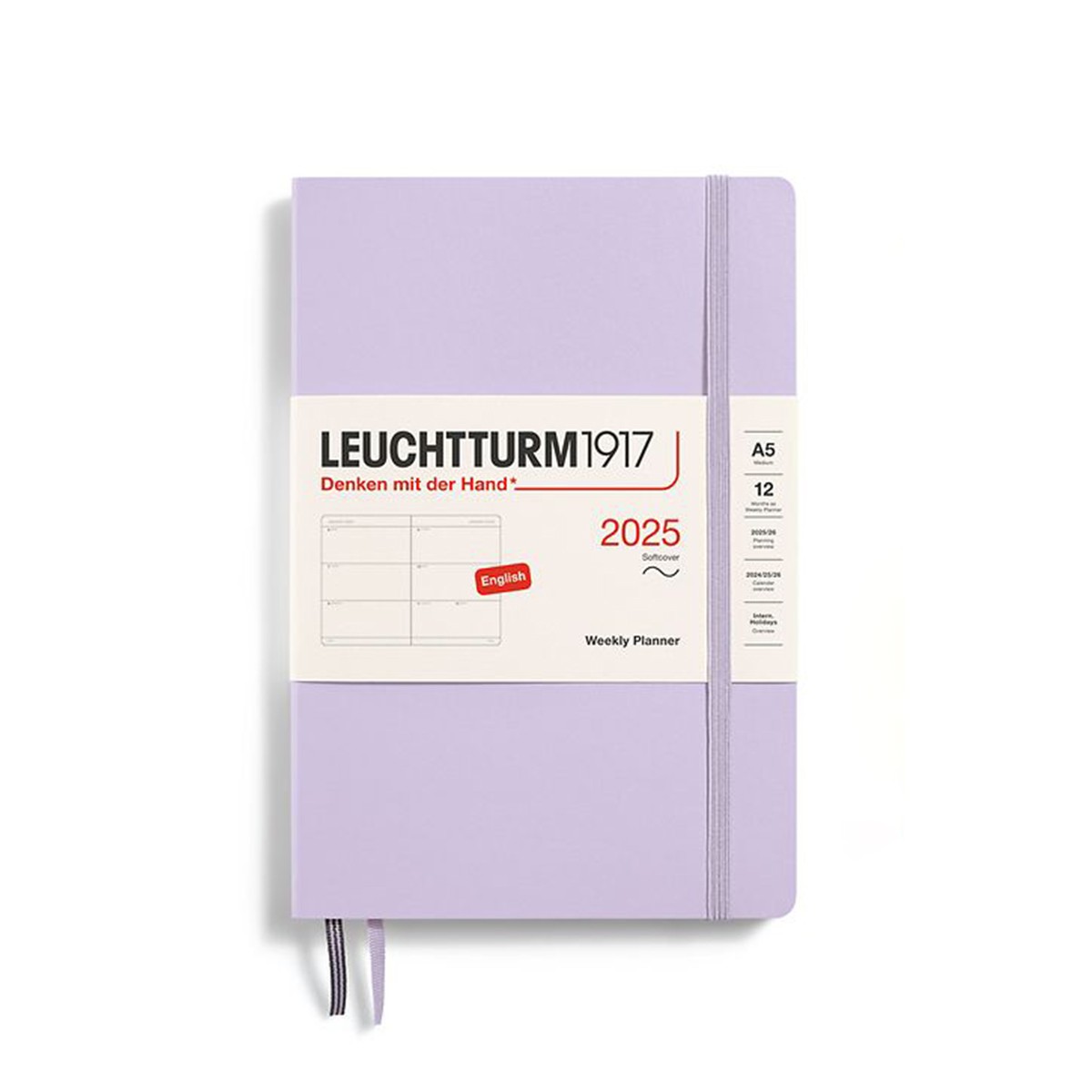 LEUCHTTURM1917 Εβδομαδιαίο Planner 2025 A5 Μαλακό Εξώφυλλο Lilac