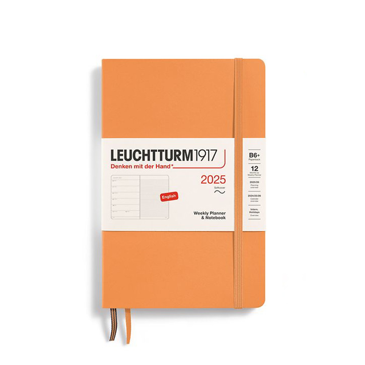 LEUCHTTURM1917 Εβδομαδιαίο Planner/Notebook 2025 B6+ Μαλακό Εξώφυλλο Apricot