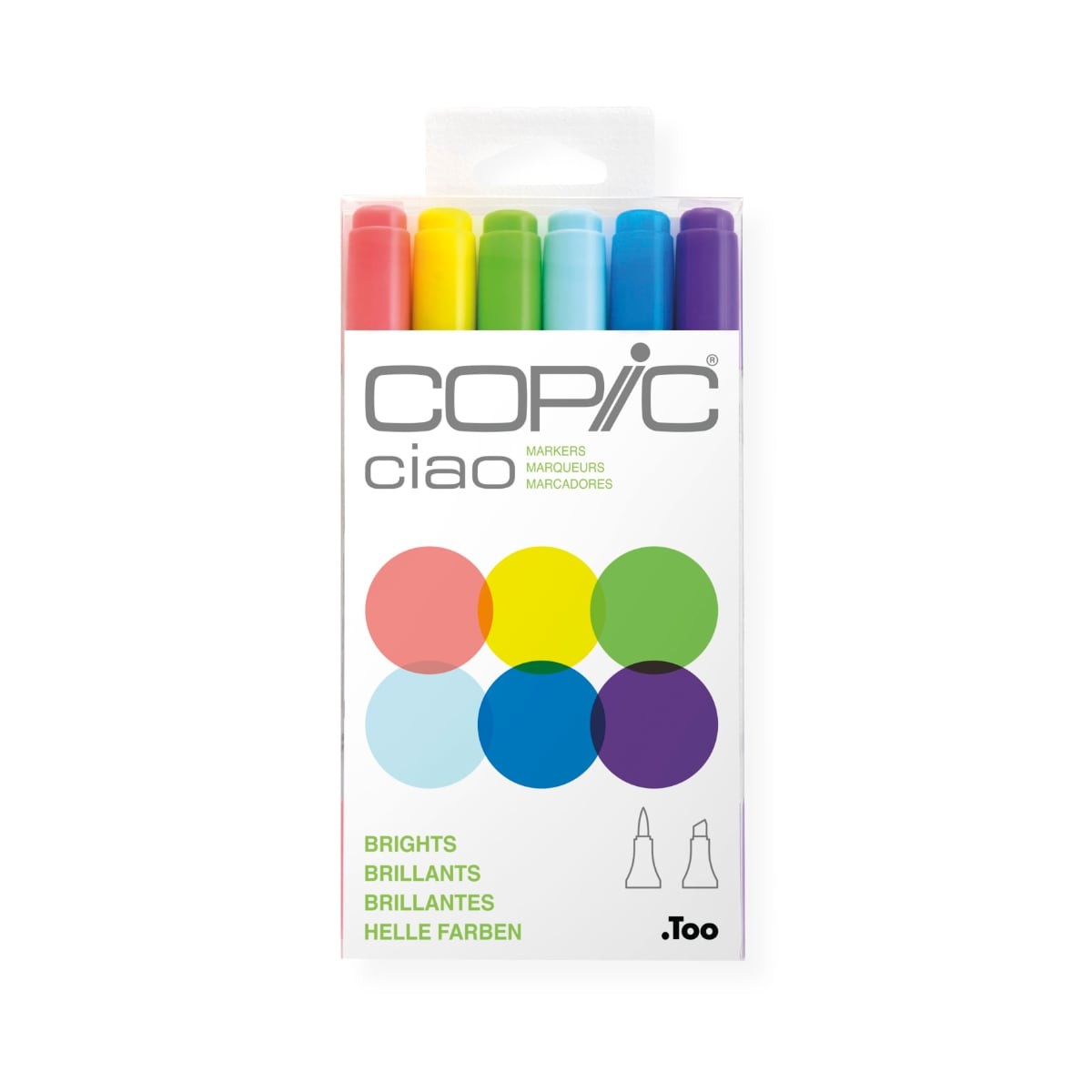 Copic Ciao Set ''Brights'' 6pcs