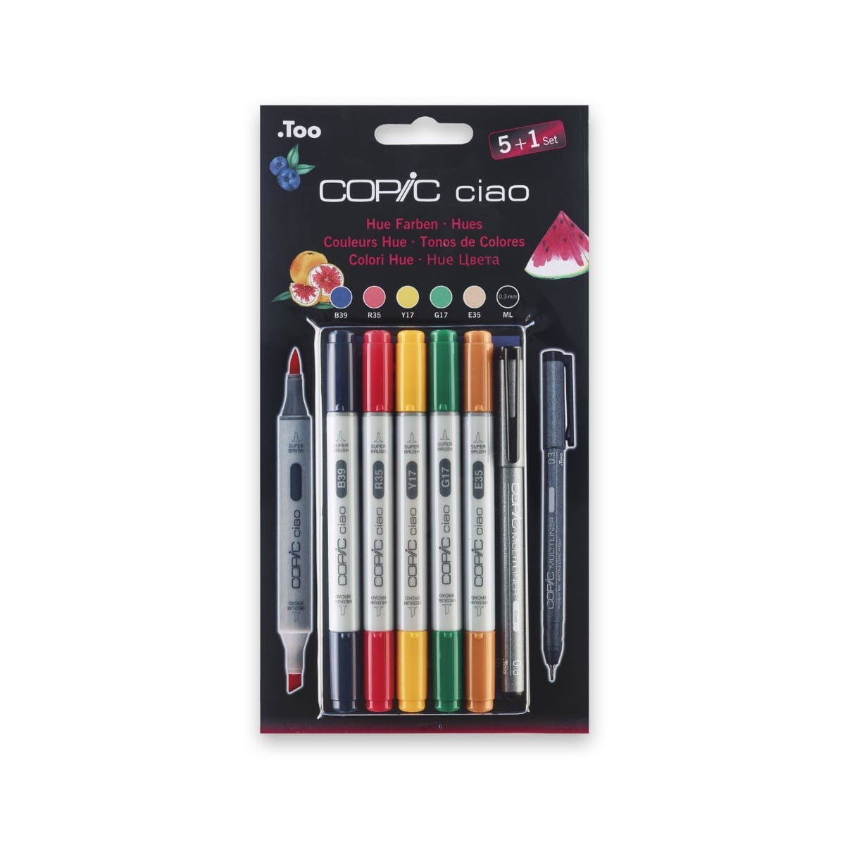 Copic Ciao Set ''Hues'' 5 + 1