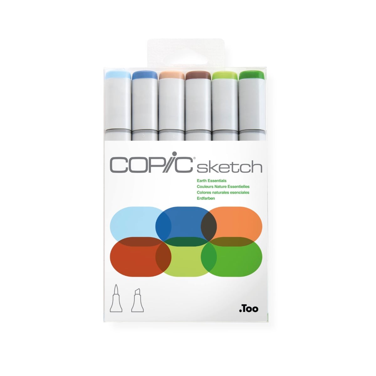 Copic Sketch Set Earth Essentials 6pcs