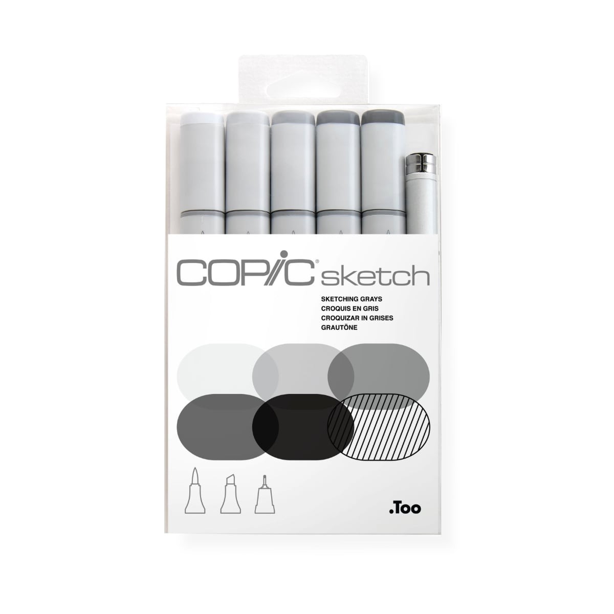 Copic Sketch Set Sketching Grays 6pcs