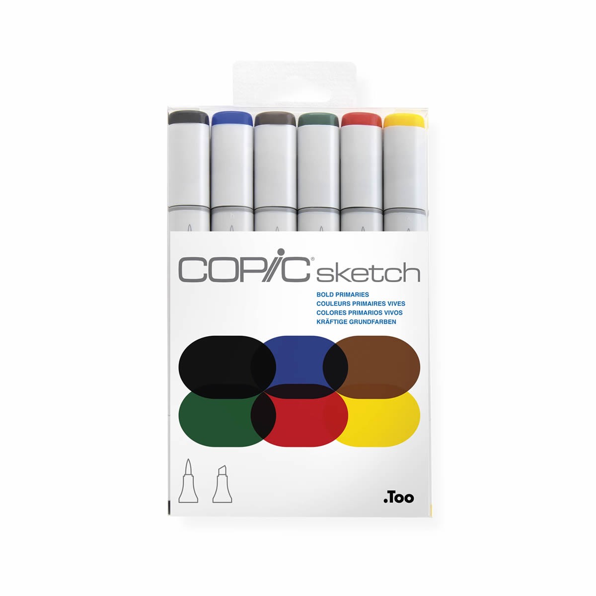 Copic Sketch Set Bold Primaries 6pcs