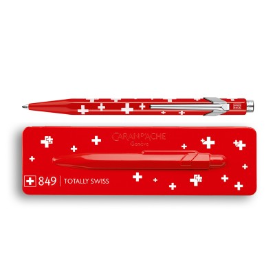 CARAN D' ACHE Totally Swiss Collection Στυλό Διαρκείας 849 Swiss Flag