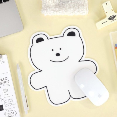 Doodle Mouse Pad Teddy bear - Λευκό