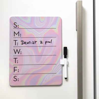 KIKKERLAND Daily Dry Erase Board Ιριδίζων Πίνακας με Πρόγραμμα Εβδομάδας