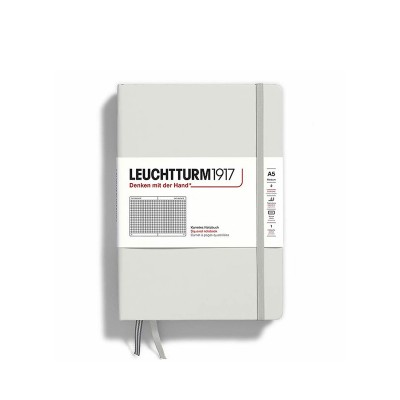 LEUCHTTURM1917 Natural Colors Σημειωματάριο Α5 Σκληρό Εξώφυλλο Light Grey - Καρέ