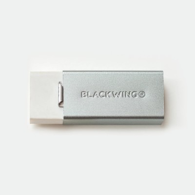 BLACKWING® Λευκή Μαλακή Γόμα & Λαβή με Επέκταση Γκρι