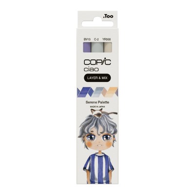 COPIC Ciao LAYER & MIX - MANGA σετ 3 μαρκαδόρων SERENE