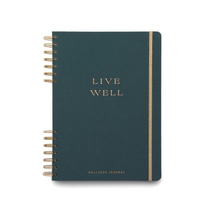 DESIGNWORKS INK Σπιράλ Guided Wellness Journal - Live Well