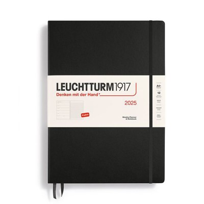 LEUCHTTURM1917 Εβδομαδιαίο Planner/Notebook 2025 A4+ Σκληρό Εξώφυλλο - Black
