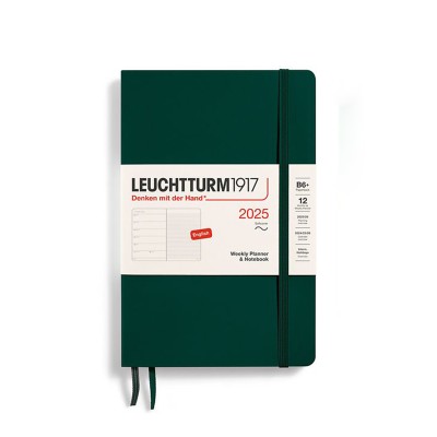 LEUCHTTURM1917 Εβδομαδιαίο Planner/Notebook 2025 B6+ Μαλακό Εξώφυλλο Forest Green