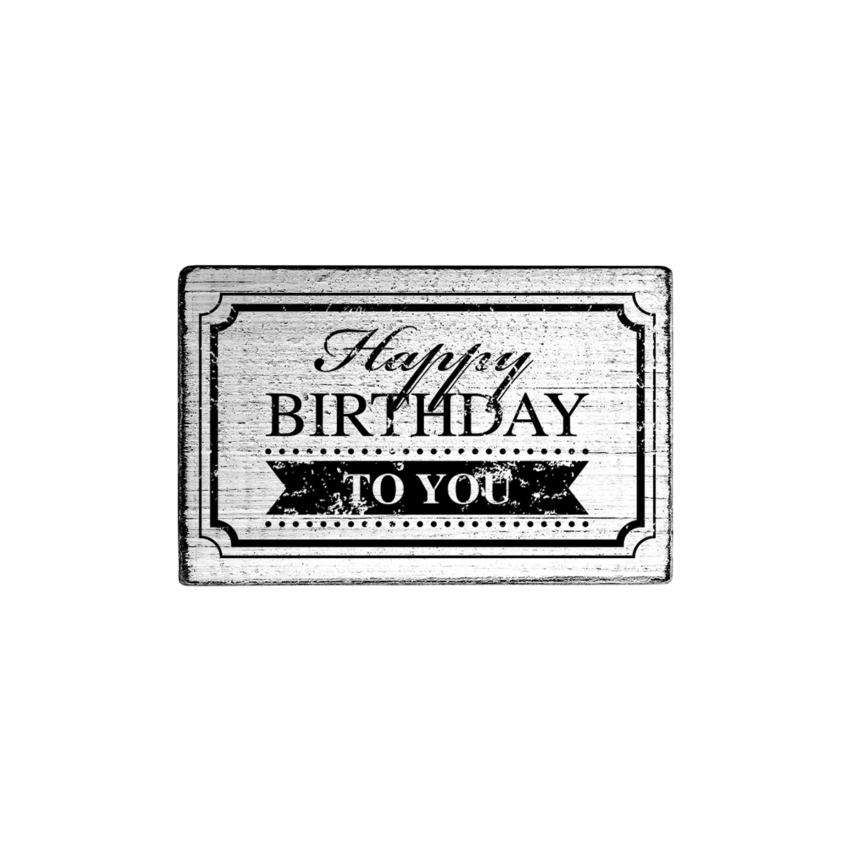 COLOP Arts & Crafts Ξύλινη Σφραγίδα Vintage Happy birthday to you - Rahmen