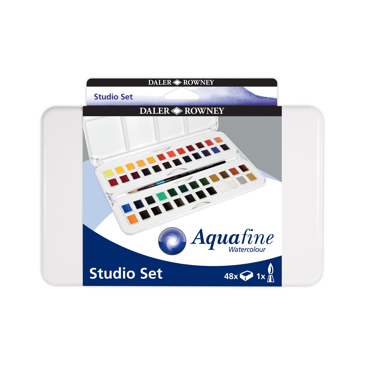 Daler-Rowney Aquafine 48 Χρώματα Ακουαρέλας Travel Set