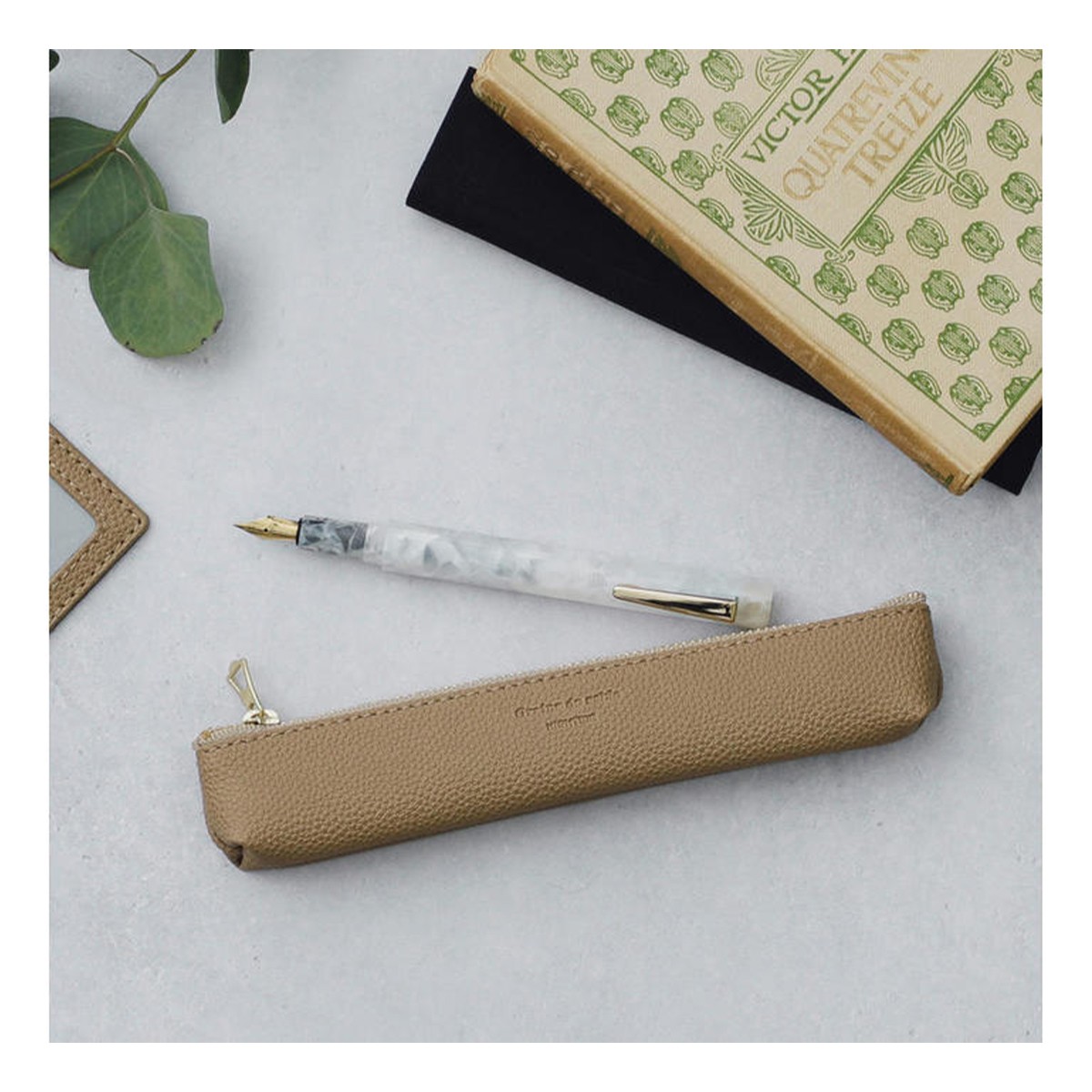 Κασετίνα Slim Pen Case - Camel