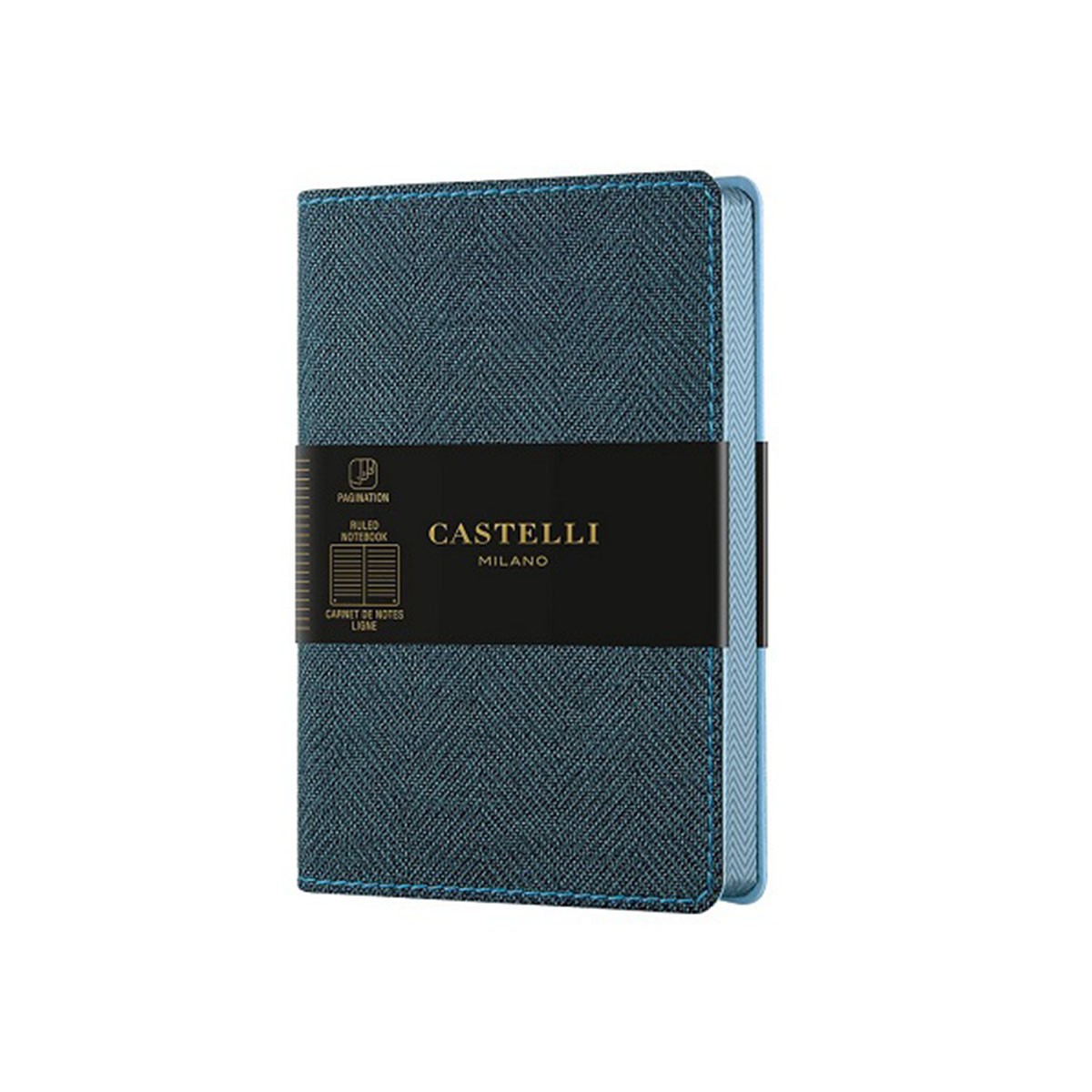 Castelli Milano Σημειωματάριο Harris Slate Blue - Ριγέ