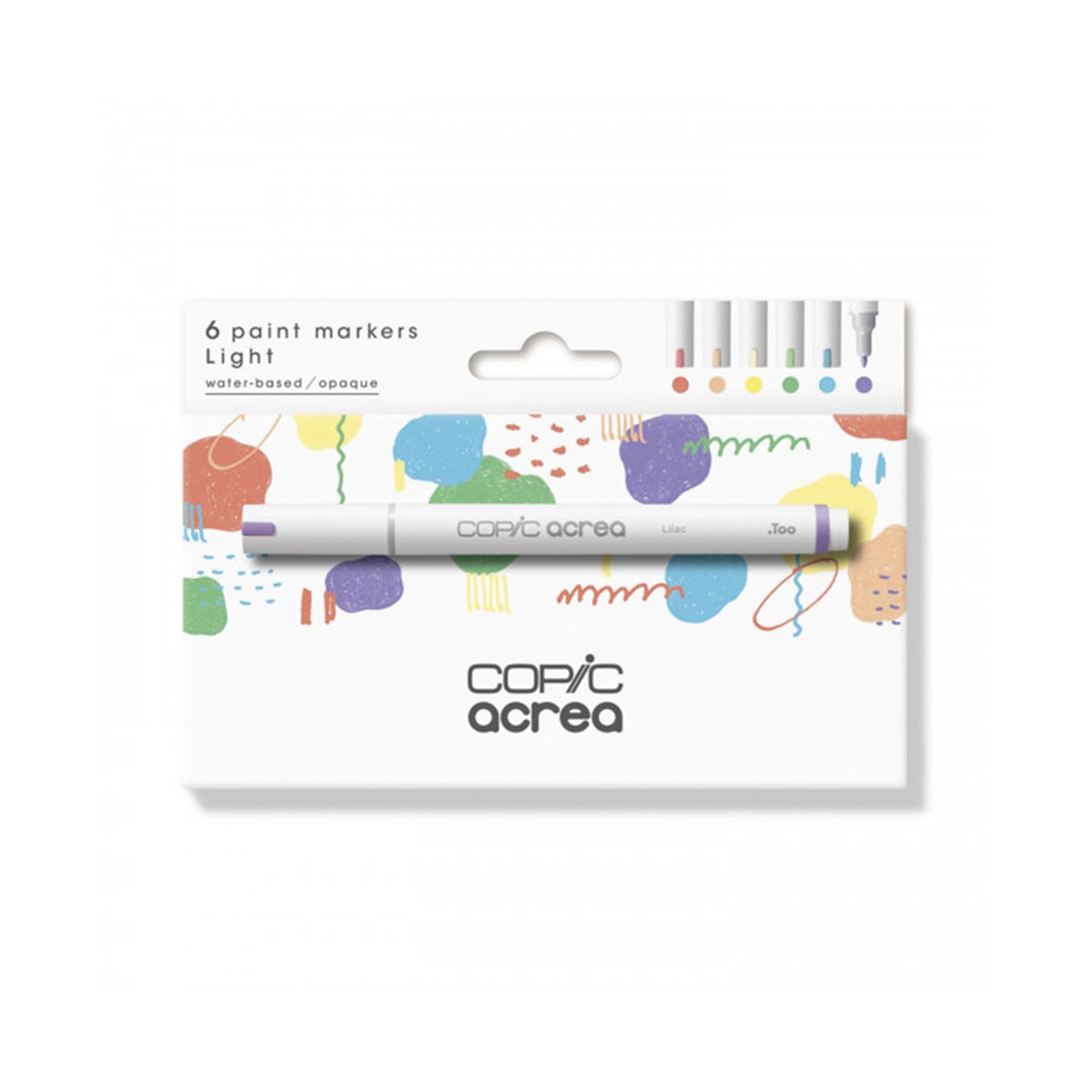 COPIC acrea - LIGHT Σετ 6 μαρκαδόρων