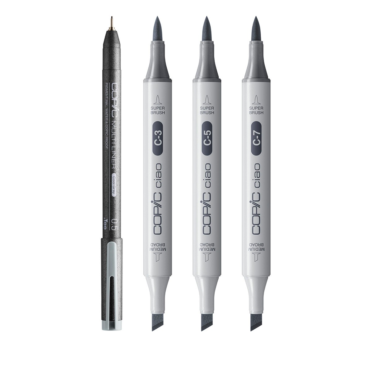 Copic Ciao Shade Set Dark Cool Gray 3+1