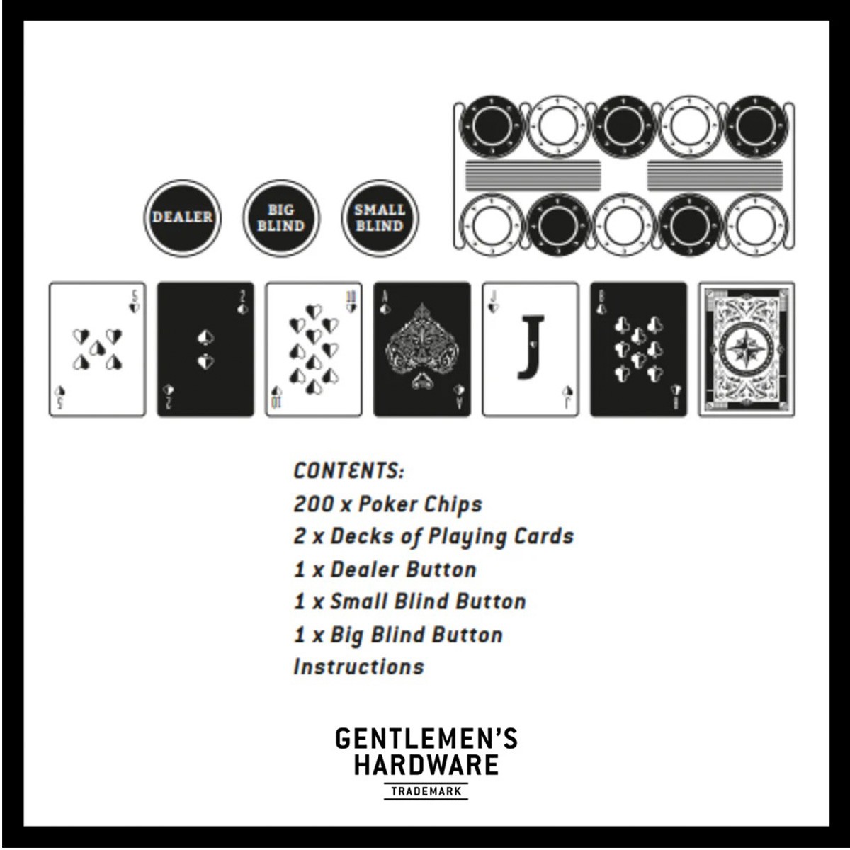 Gentlemen's Hardware Παιχνίδι Texas Hold 'em Poker