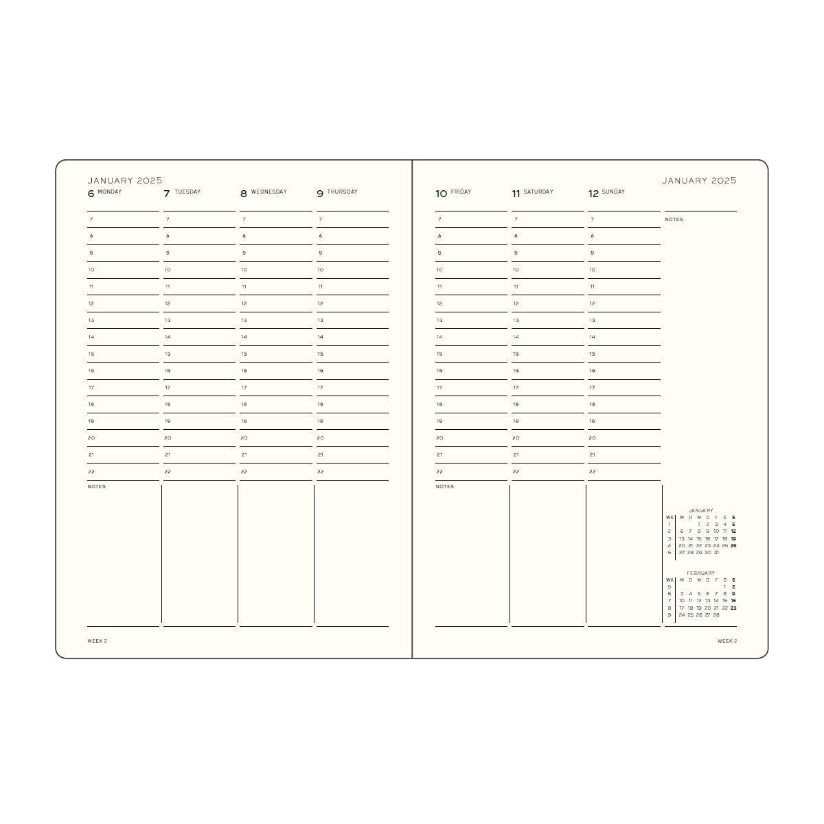 LEUCHTTURM1917 Εβδομαδιαίο Planner 2025 A5 Forest Green