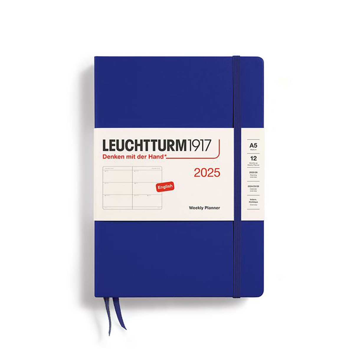 LEUCHTTURM1917 Εβδομαδιαίο Planner 2025 A5 Μαλακό Εξώφυλλο Ink