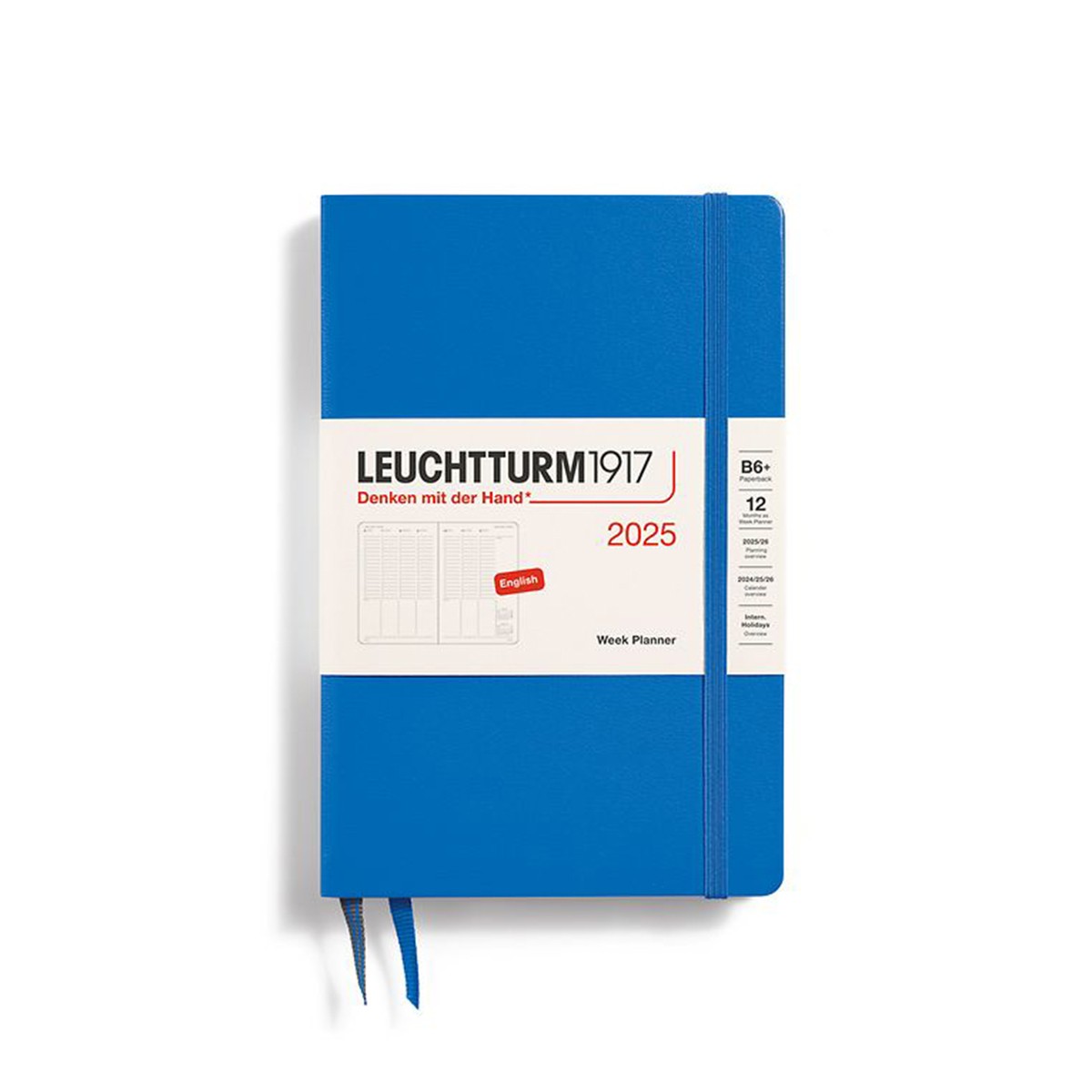 LEUCHTTURM1917 Εβδομαδιαίο Planner B6+ 2025 με Σκληρό Εξώφυλλο - Sky