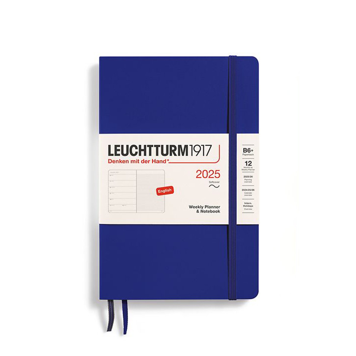 LEUCHTTURM1917 Εβδομαδιαίο Planner/Notebook 2025 B6+ Μαλακό Εξώφυλλο Ink