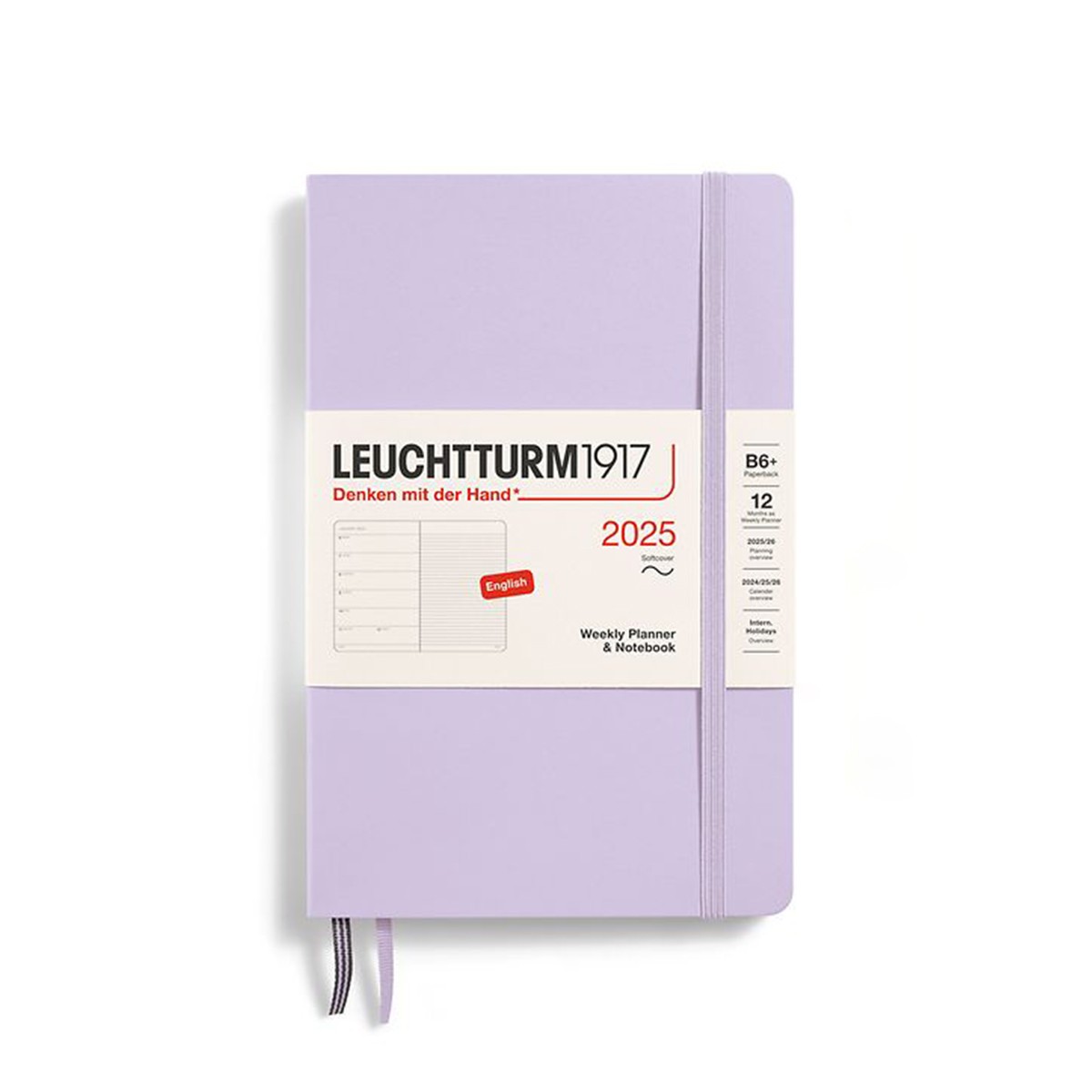 LEUCHTTURM1917 Εβδομαδιαίο Planner/Notebook 2025 B6+ Μαλακό Εξώφυλλο Lilac