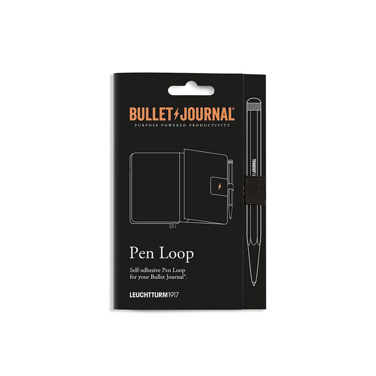 LEUCHTTURM1917 Pen Loop Bullet Journal Θηλιά για Στυλό - Black