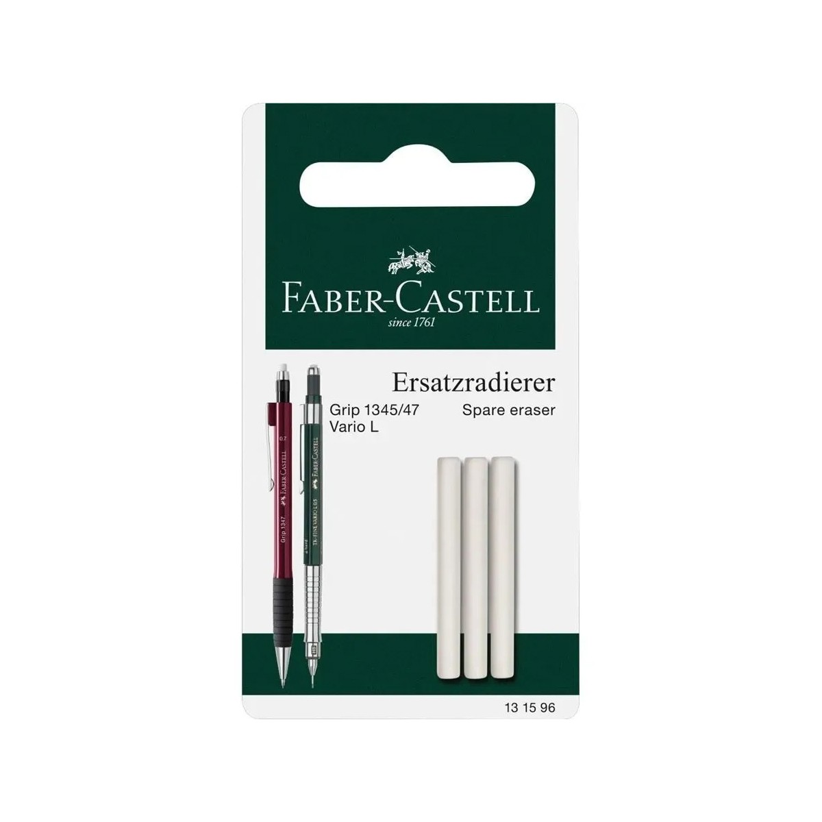 Faber Castell Σετ 3 Ανταλλακτικές Γόμες για Μηχανικά Μολύβια