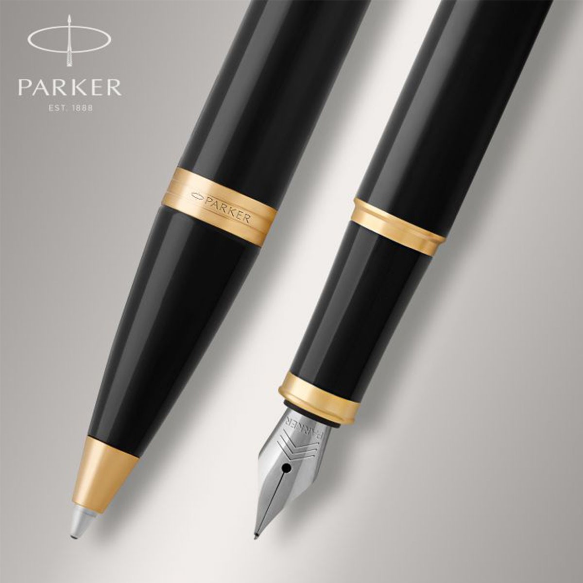 Σετ Δώρου PARKER IM DUO Laquer Black GT Πένα Μ & Στυλό Διαρκείας