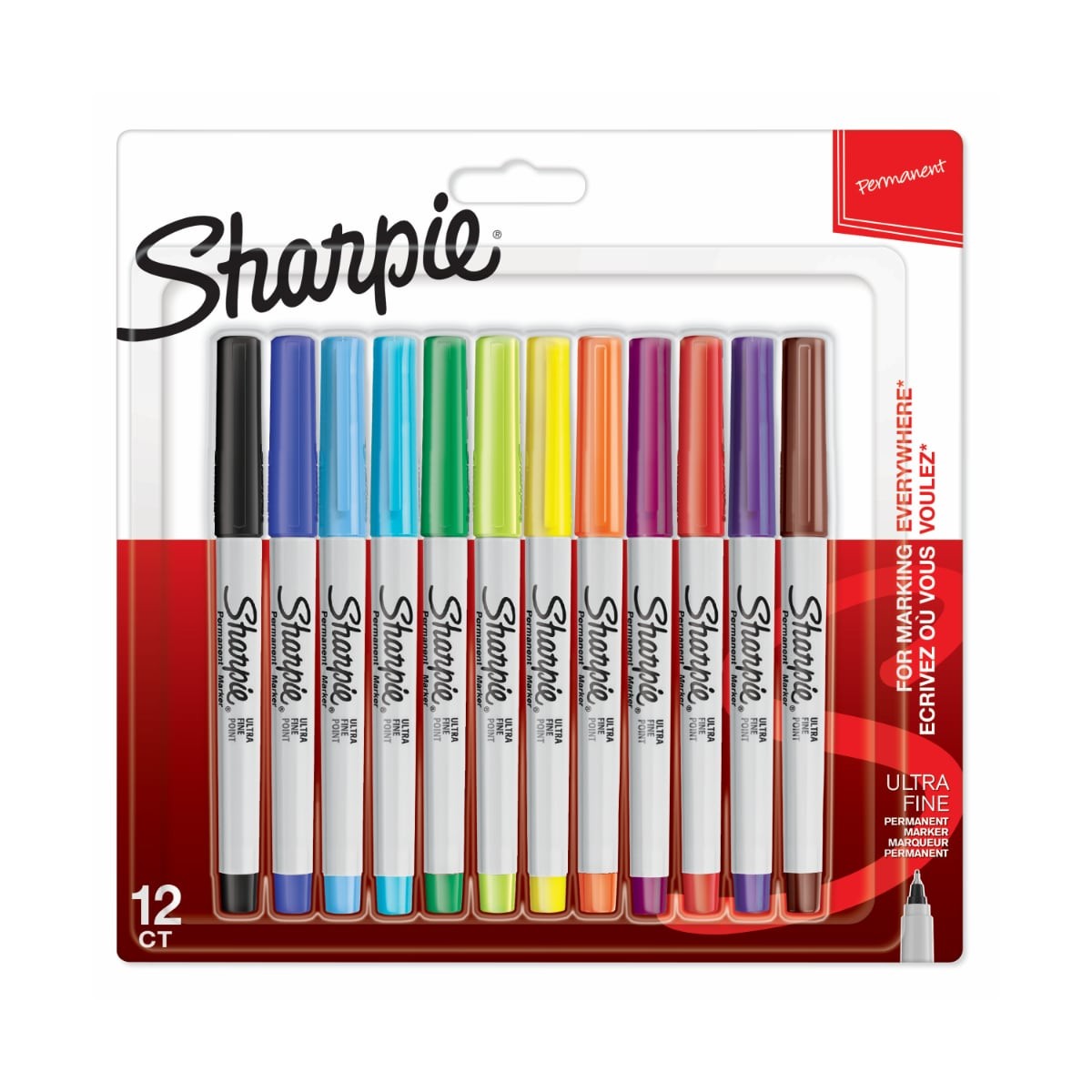 Sharpie σετ 12 Μαρκαδόρων Ultra Fine