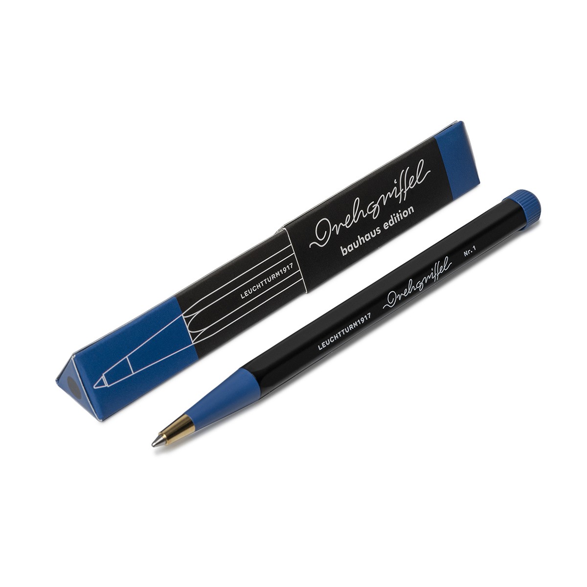 LEUCHTTURM1917 Drehgriffel Nr. 1 Black/Blue Bauhaus Edition- Στυλό Διαρκείας