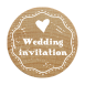 COLOPCOLOP Arts & Crafts Woodies Ξύλινη Σφραγίδα - Wedding invitation