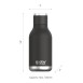 Asobu Θερμός Urban Water Bottle Black 450ml