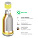 Asobu Θερμός Urban Water Bottle Lime 450ml