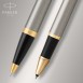 PARKER IM DUO Brushed Metal GT Σετ Δώρου Στυλό Διαρκείας & Roller