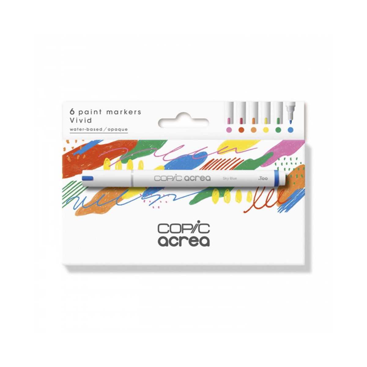 COPIC acrea - VIVID Σετ 6 μαρκαδόρων