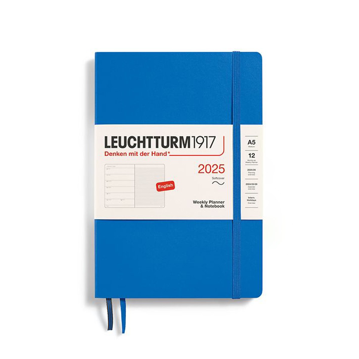 LEUCHTTURM1917 Εβδομαδιαίο Planner/Notebook 2025 A5 με Μαλακό Εξώφυλλο - Sky