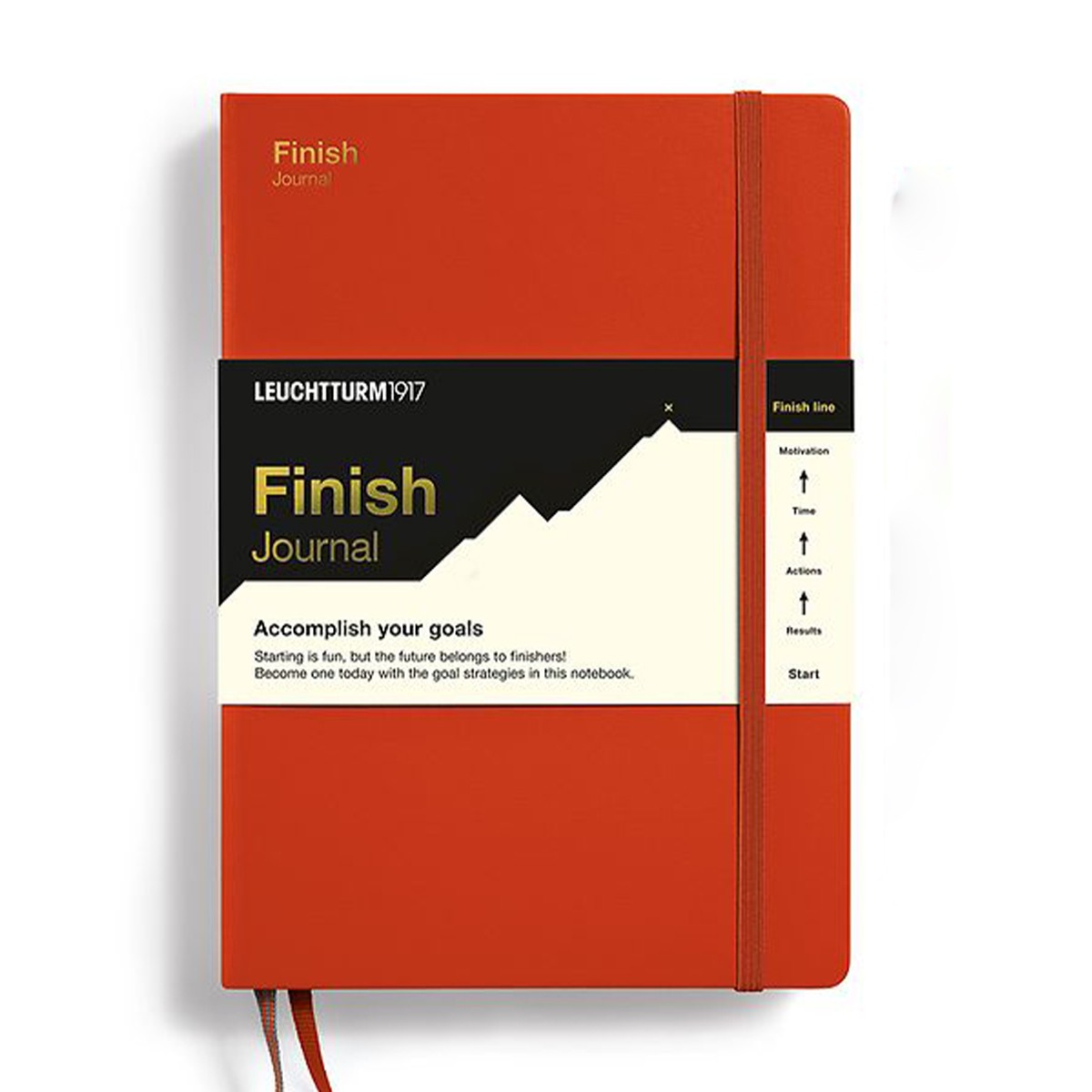 LEUCHTTURM1917 Finish Journal Fox Red Σημειωματάριο Επίτευξης Στόχων Α5