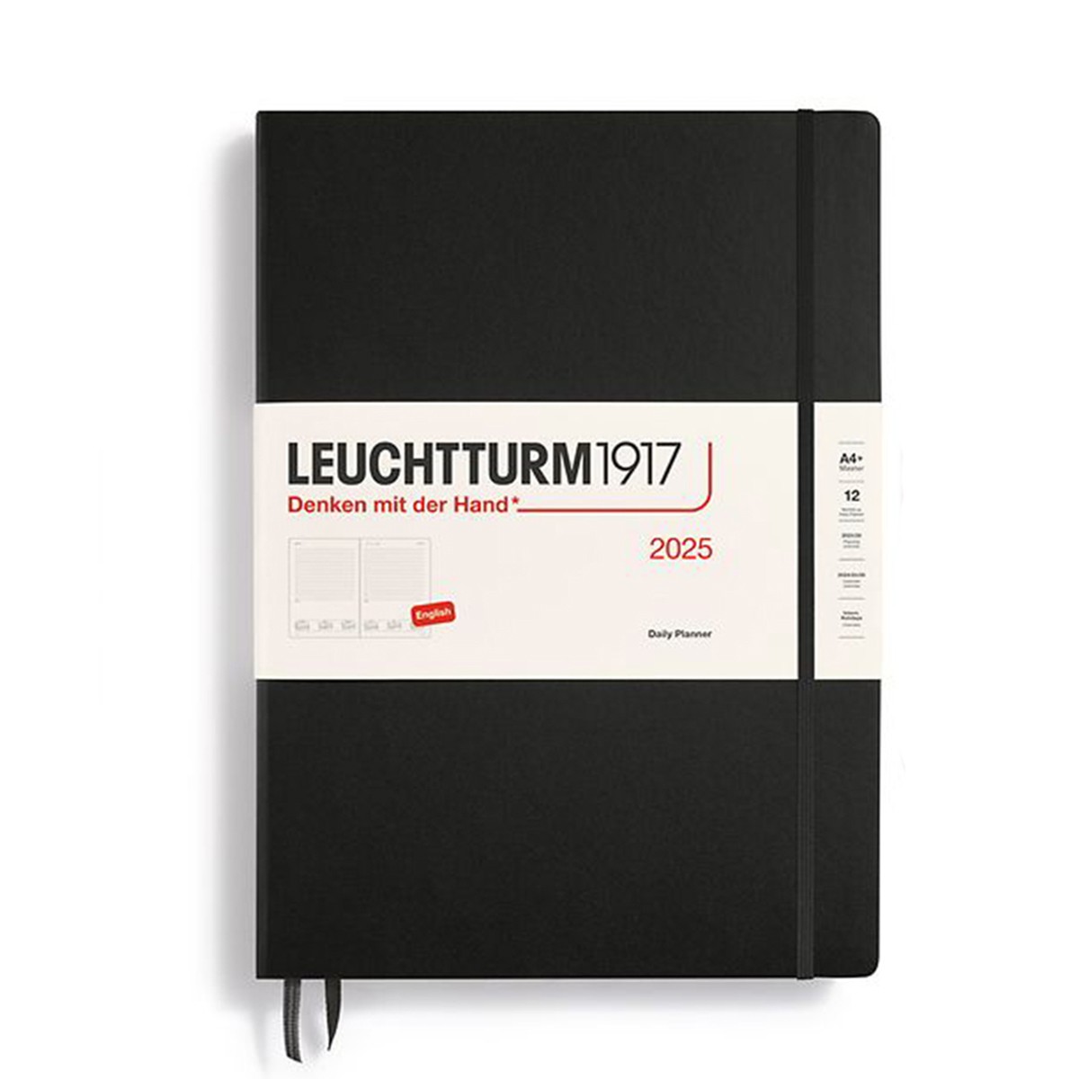 LEUCHTTURM1917 Ημερήσιο Ημερολόγιο 2025 Α4+ Black