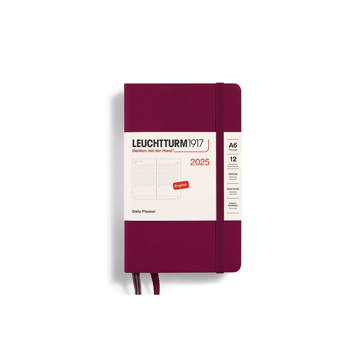 LEUCHTTURM1917 Ημερήσιο Planner 2025 Α6 - Port Red