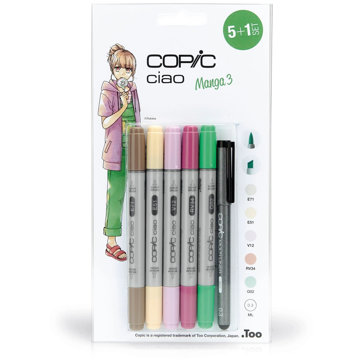 Copic Ciao Set 5 + 1 Manga 3