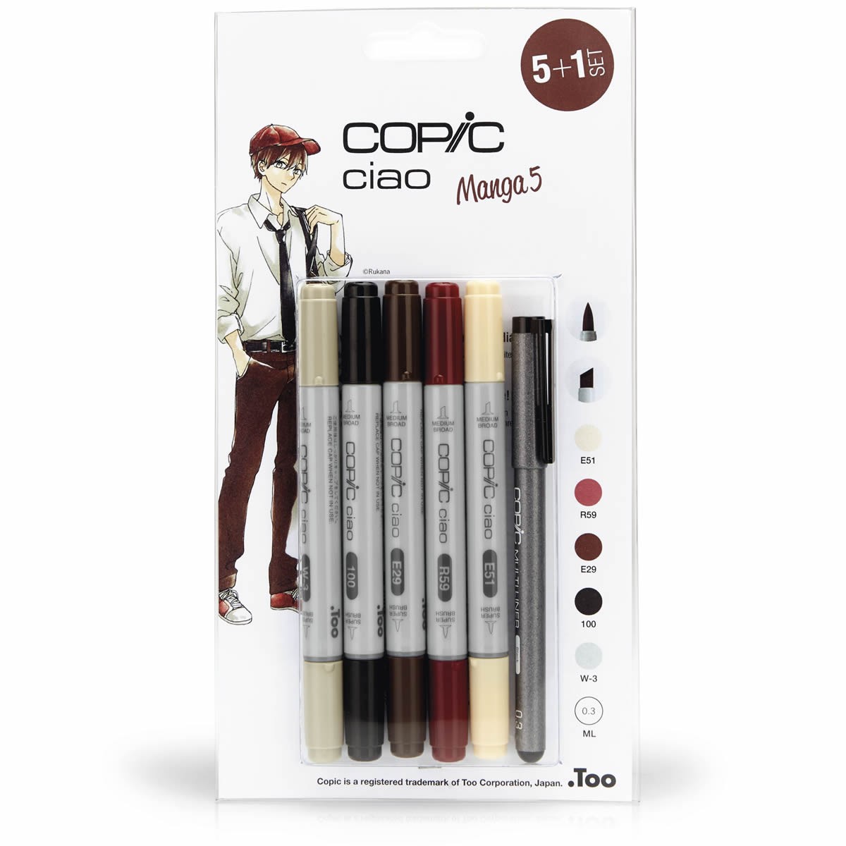 Copic Ciao Set 5 + 1 Manga 5