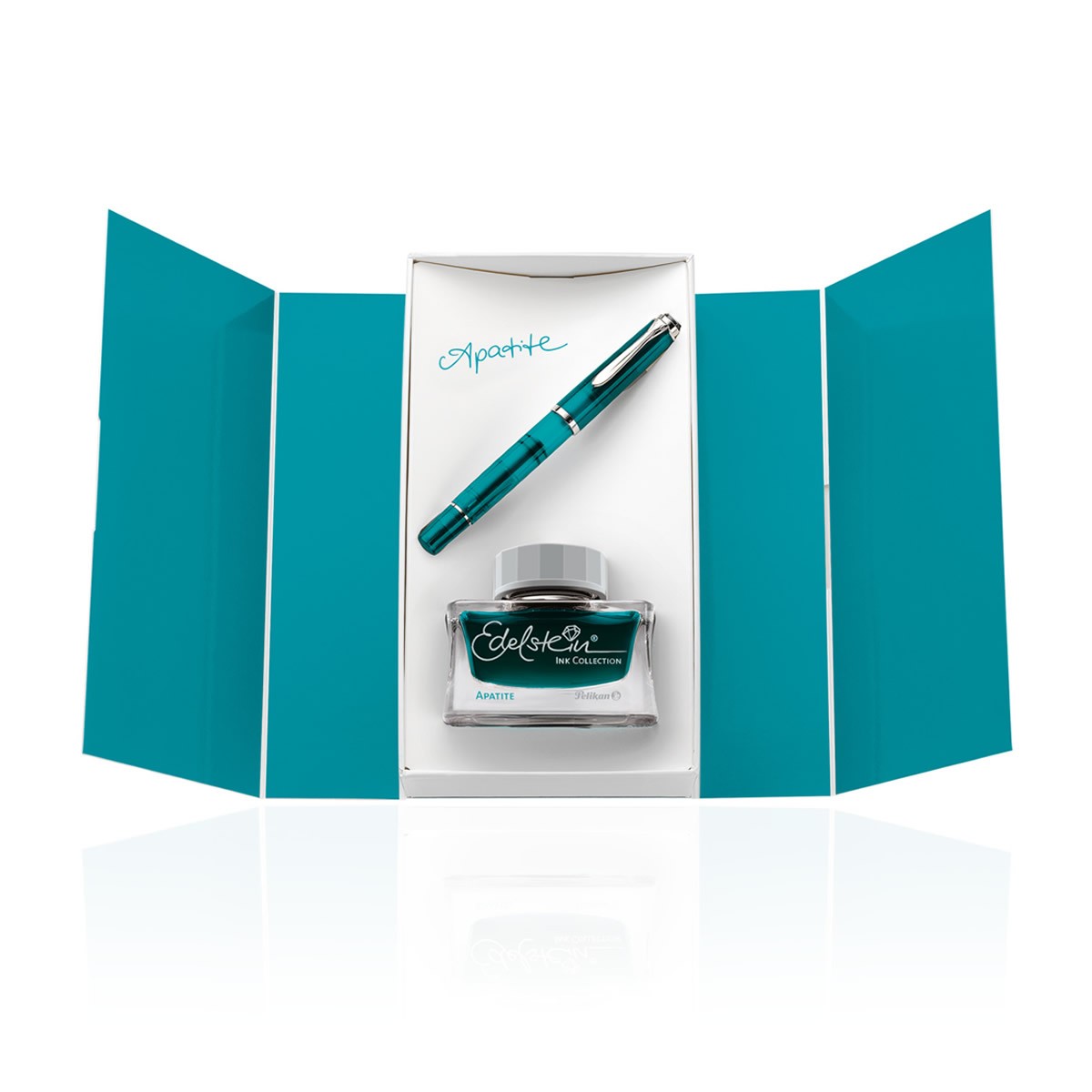 Pelikan Classic M205 Apatite - Σετ Πένα M & Edelstein Μελάνι της χρονιάς 2022 Apatite